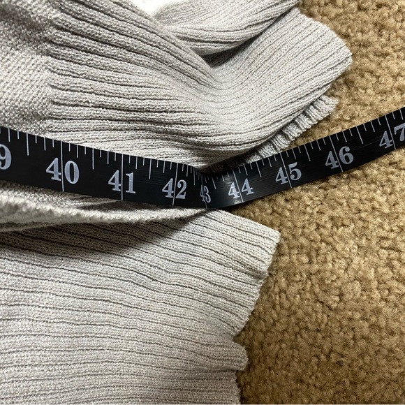 Free People Gray Maxi Cardigan with Side Slit - Picture 6 of 8